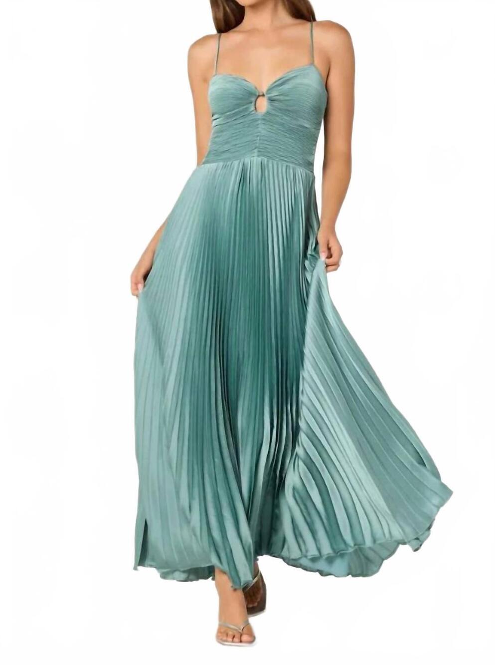 NEW ASTR alaia maxi dress in seafoam